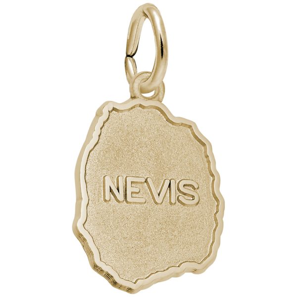 Nevis Map Charm