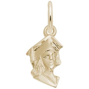 Female Graduate Head Accent Charm