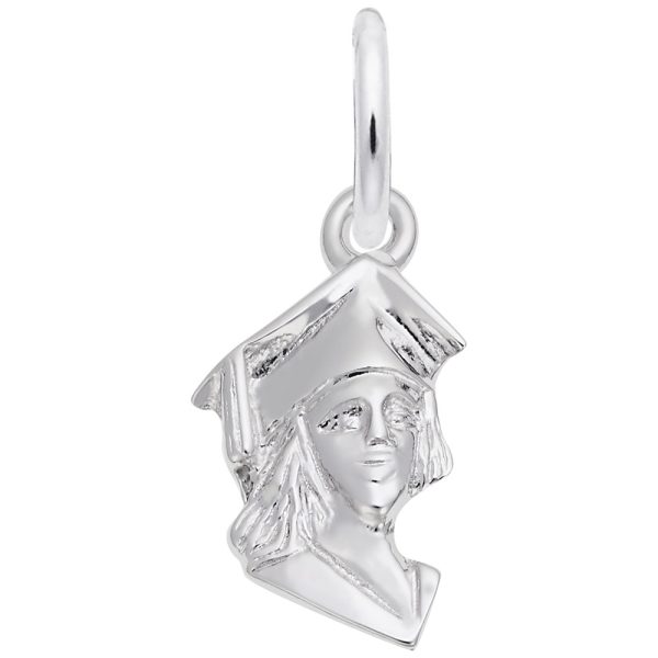 Female Graduate Head Accent Charm