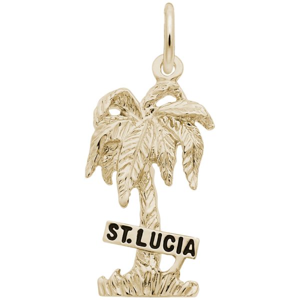 St. Lucia Palm Tree Charm