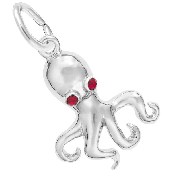 Octopus with Stones Charm