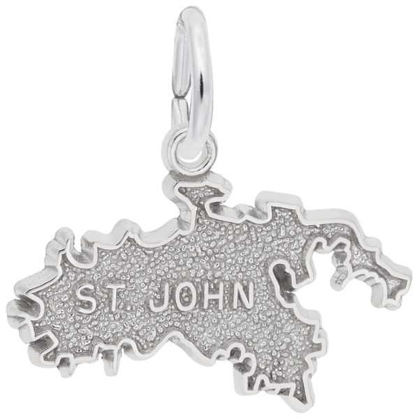 St. John Map Charm