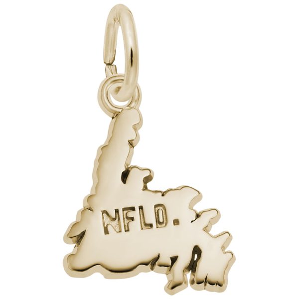 Newfoundland Map Charm