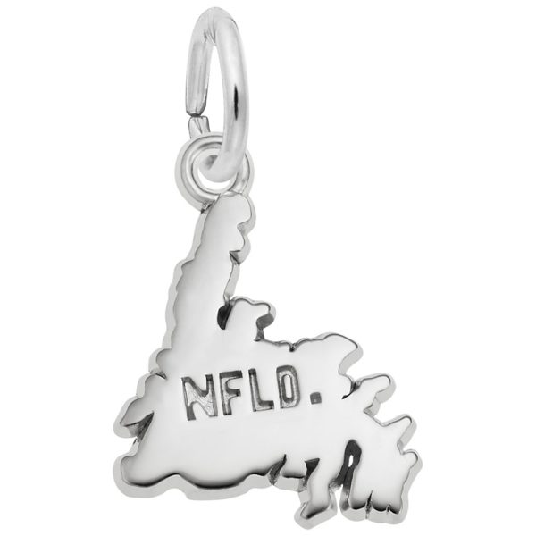 Newfoundland Map Charm