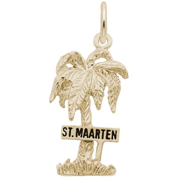 St. Maarten Palm Tree Charm