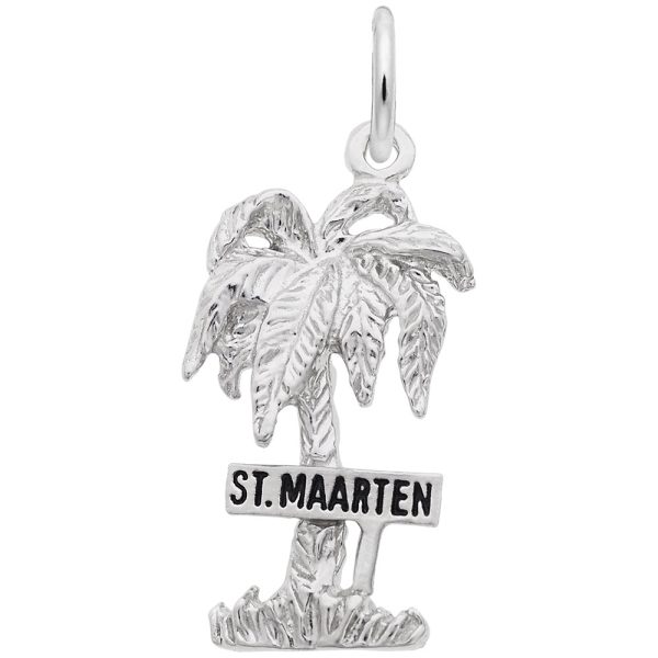 St. Maarten Palm Tree Charm