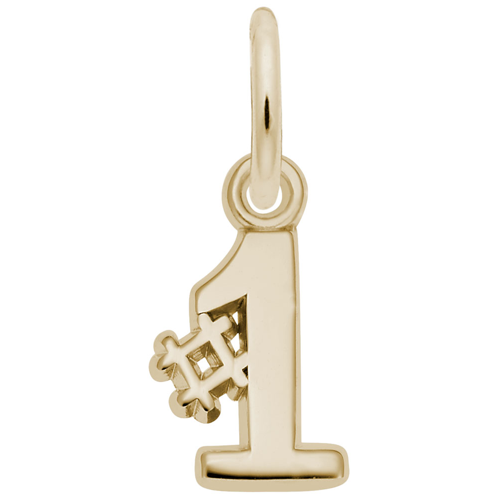 Number One Accent Charm - Image 1
