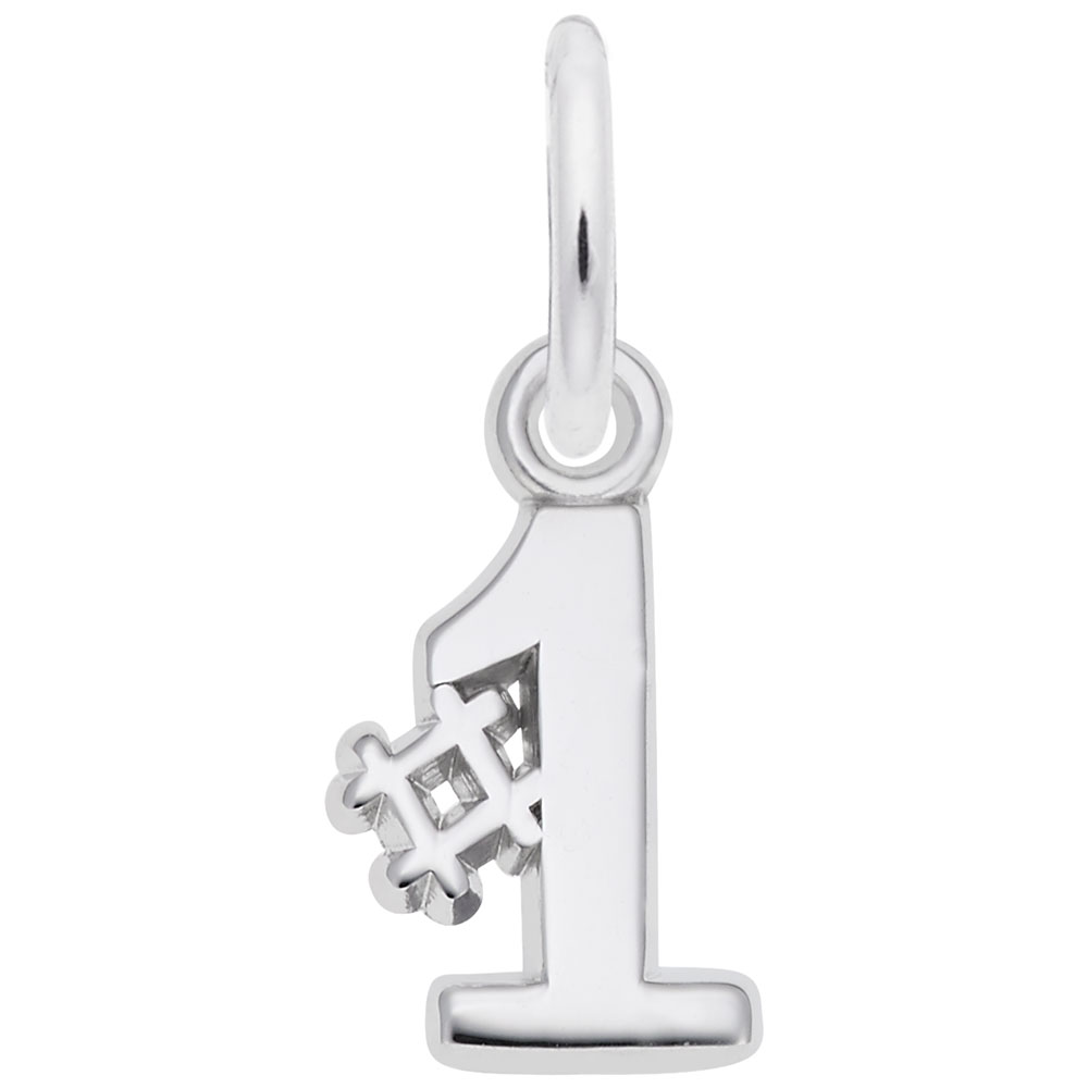 Number One Accent Charm