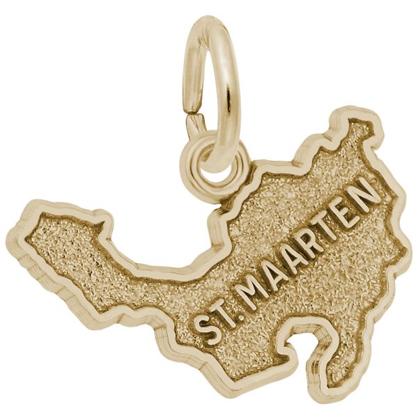 St. Maarten Map Charm