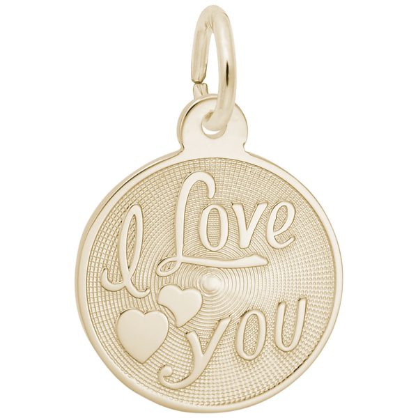 I Love You Disc Charm