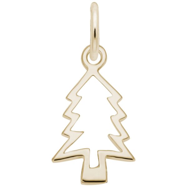 Christmas Tree Cut Out Charm