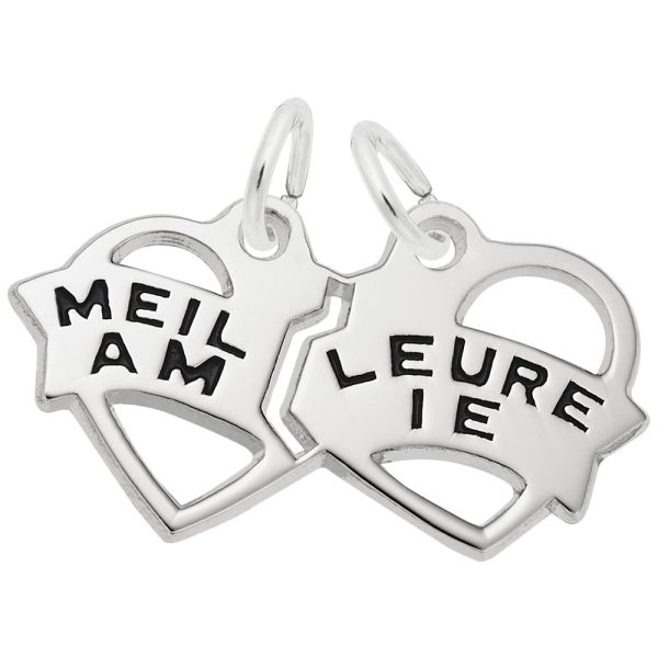 Meilleure Amie Break Apart Heart Charm