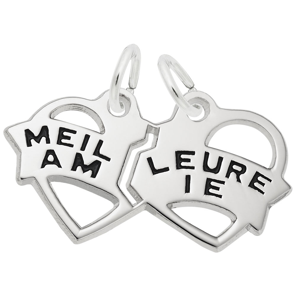 Meilleure Amie Break Apart Heart Charm