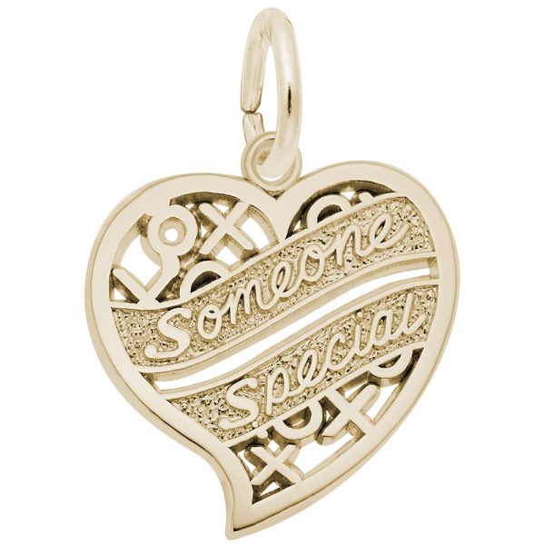 Someone Special Hugs & Kisses Heart Charm