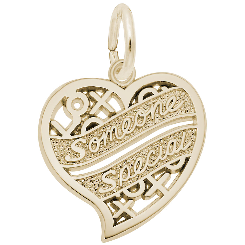 Someone Special Hugs & Kisses Heart Charm - Image 1