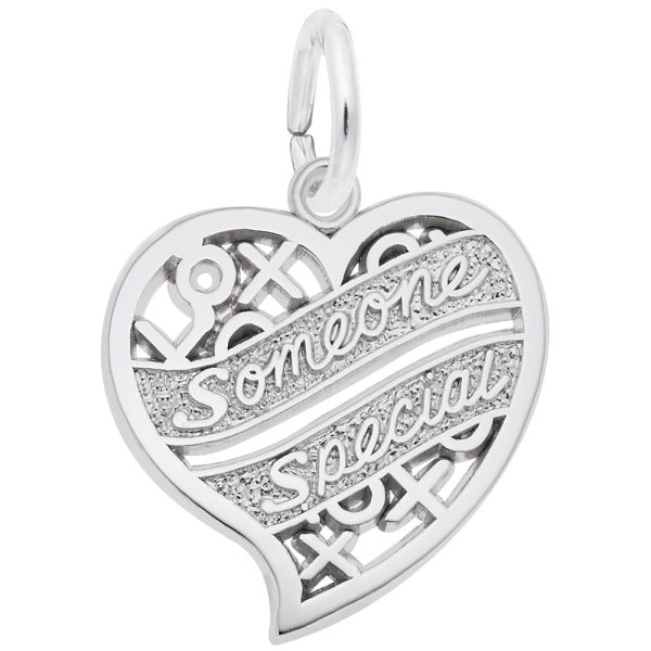 Someone Special Hugs & Kisses Heart Charm