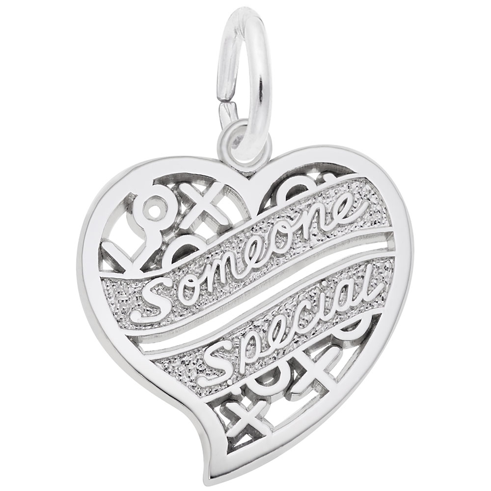 Someone Special Hugs & Kisses Heart Charm