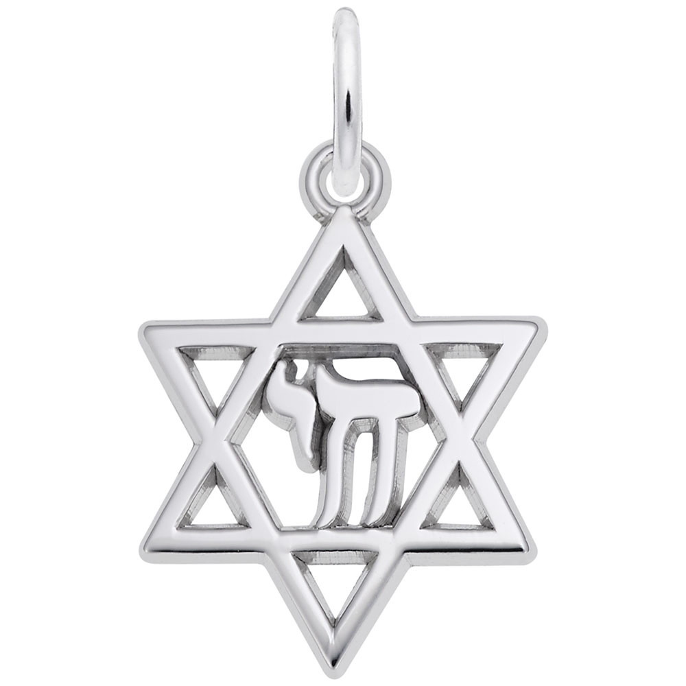 Chai Star of David Charm - Image 1