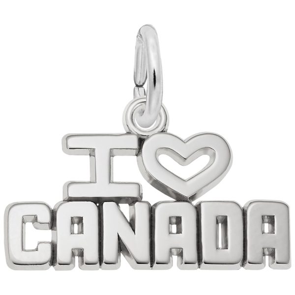 I Love Canada Charm