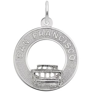 San Francisco Cable Car Ring Charm