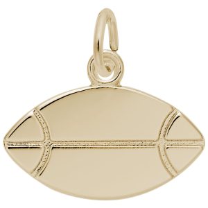 Flat Rugby Ball Charm