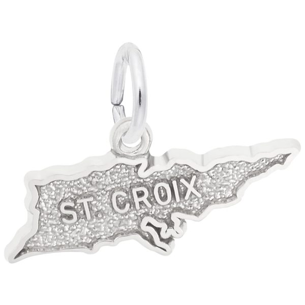 St. Croix Map Charm