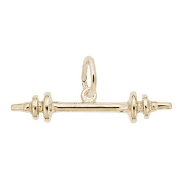 Barbell Accent Charm