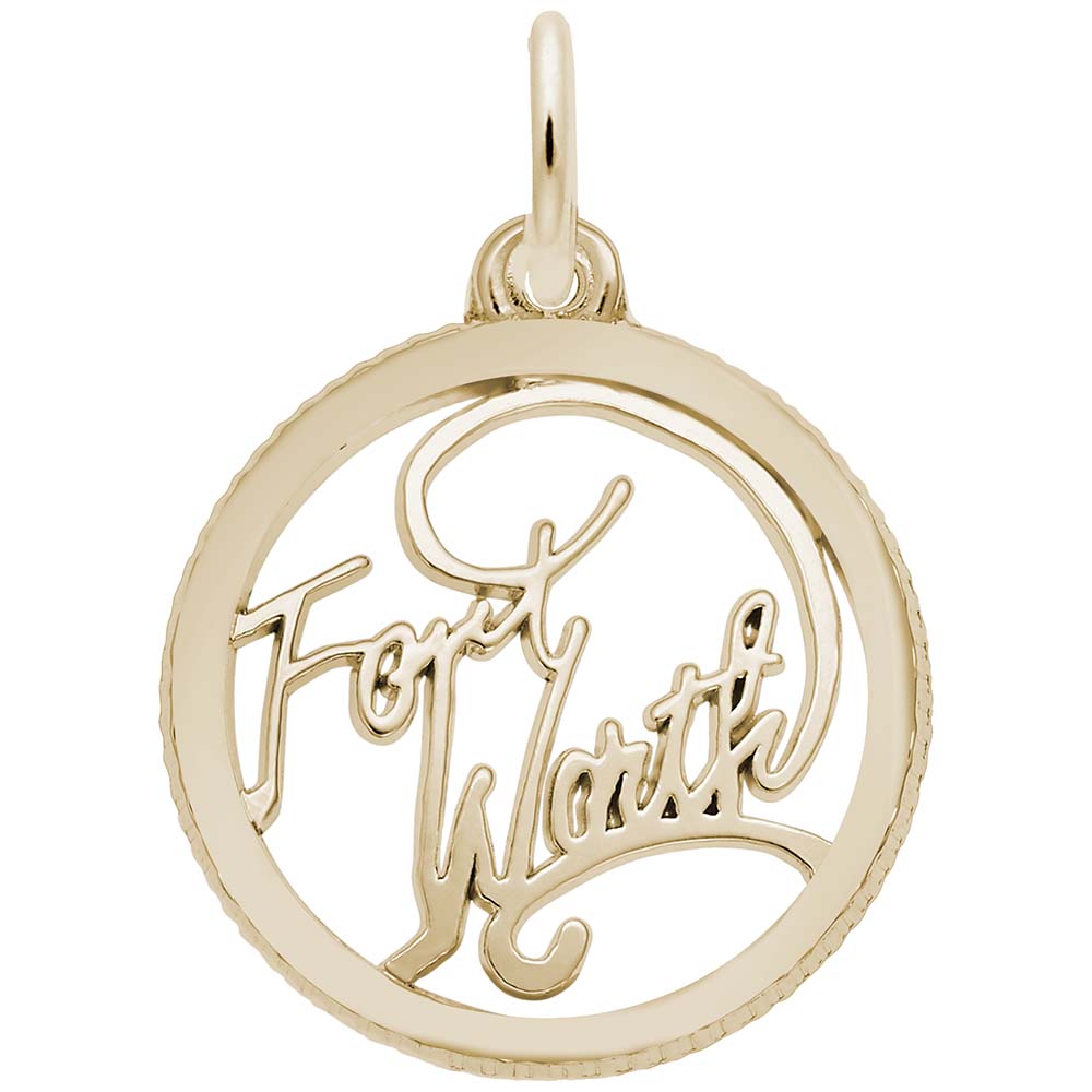 Fort Worth Disc Charm - Image 1