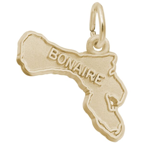 Bonaire Map Charm