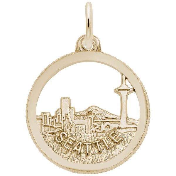 Seattle Skyline Open Disc Charm