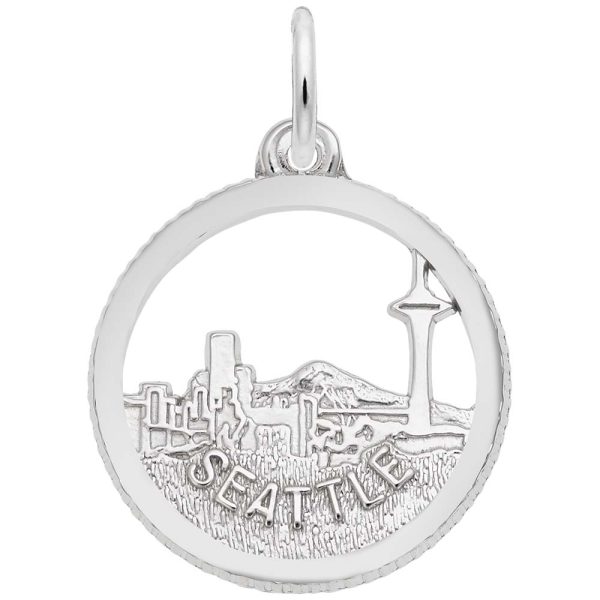 Seattle Skyline Open Disc Charm