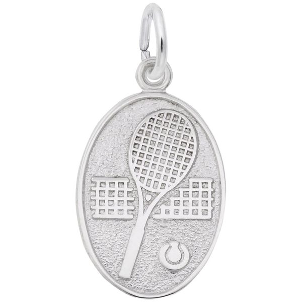 Tennis Oval Disc Charm