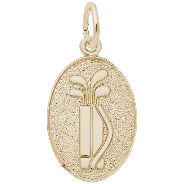 Golf Clubs Oval Disc Charm