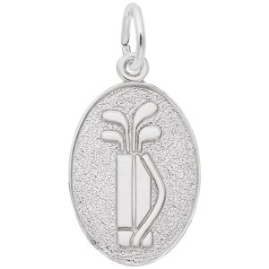 Golf Clubs Oval Disc Charm