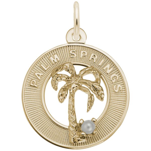 Palm Springs Palm Tree Ring Charm