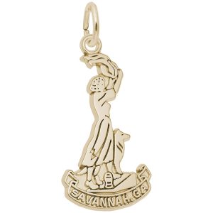 Savannah Waving Girl Charm