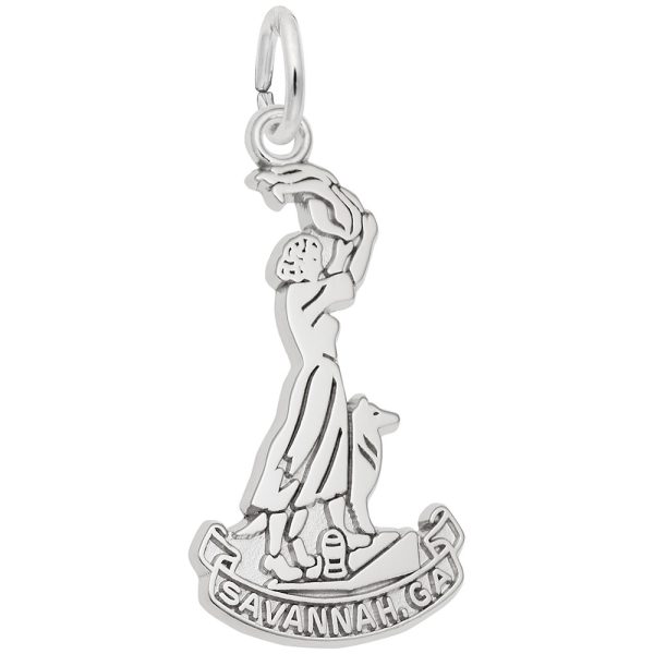 Savannah Waving Girl Charm