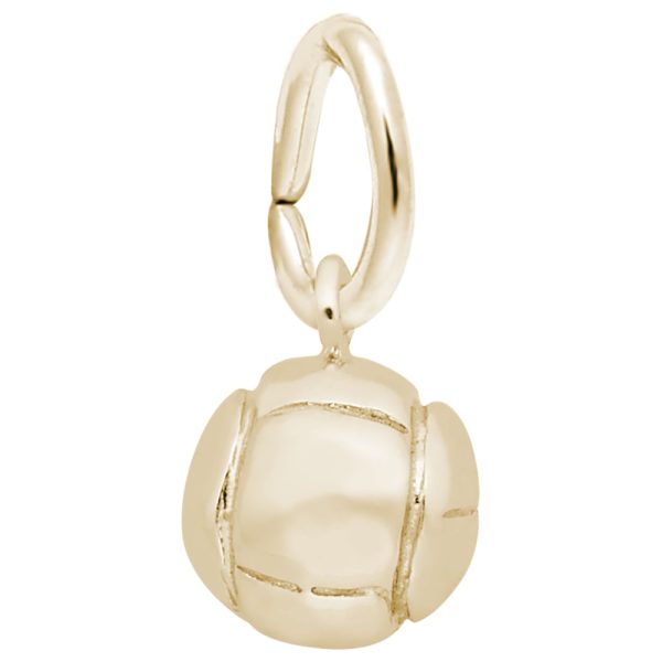 Volleyball Accent Charm