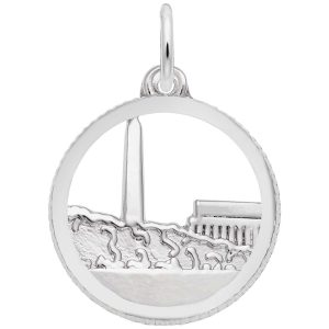 Washington Monument Open Disc Charm