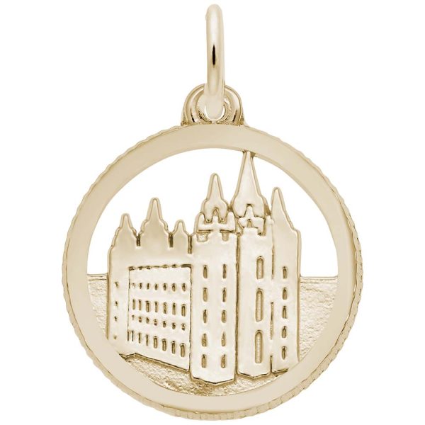 Mormon Temple Disc Charm