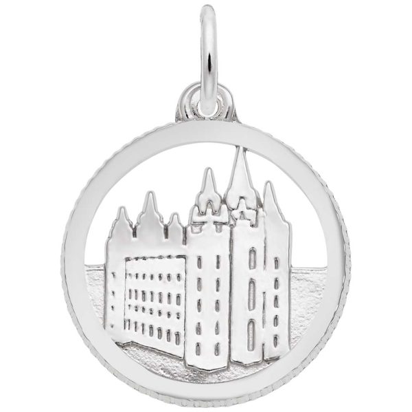 Mormon Temple Disc Charm