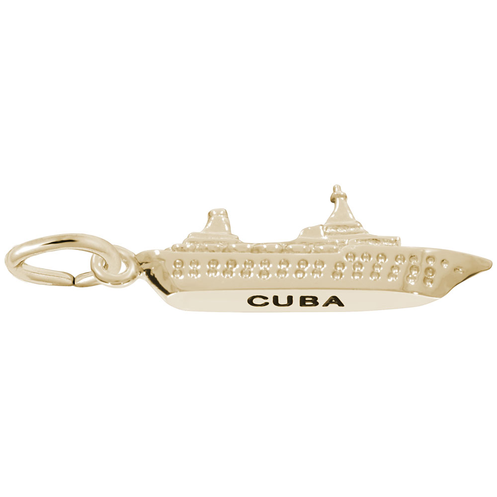 Cuba Cruise Ship Charm