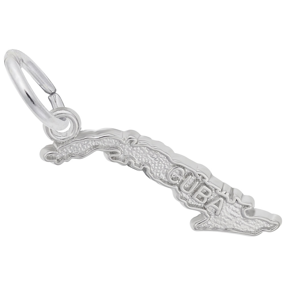 Cuba Map Charm