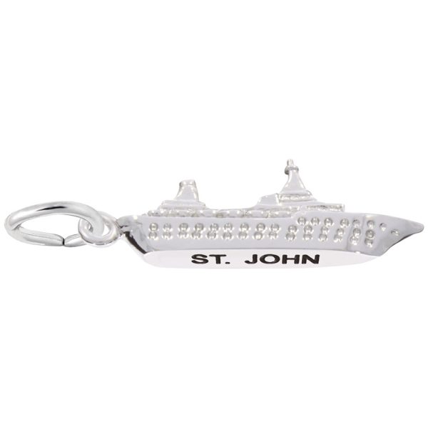 St. John Cruise Ship Charm