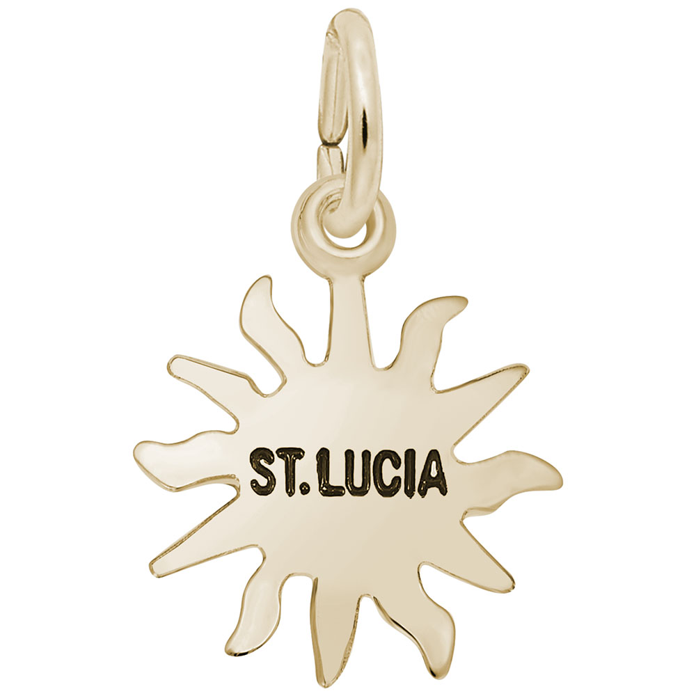 St. Lucia Sun Small Charm - Image 1