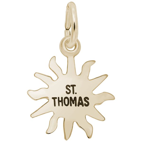 St. Thomas Sun Small Charm