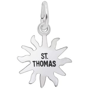 St. Thomas Sun Small Charm