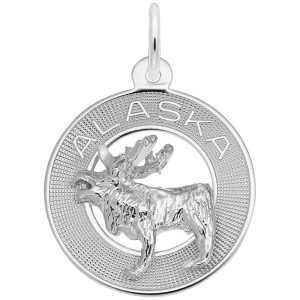 Alaska Moose Ring Charm
