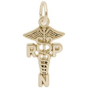 Registered Practical Nurse Caduceus Charm