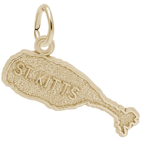 St. Kitts Map Charm